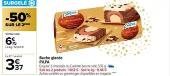 Carrefour Market Buche glacée pilpa offre