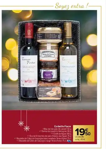 Carrefour Market Corbeille fiacre offre