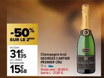Carrefour Market Champagne brut georges cartier premier cru offre