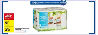 Carrefour Market Papier toilette compact blanc carrefour offre