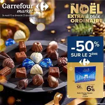 Carrefour Market Boîte champs élysées lindt offre