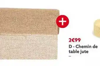 Gifi Chemin de table jute offre