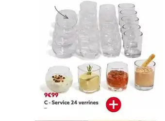 Gifi Service 24 verrines offre