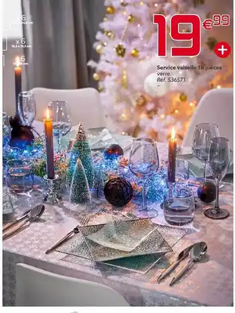 Gifi Service vaisselle 18 pièces offre
