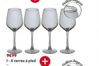 Gifi 4 verres à pied offre