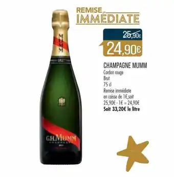 Match Champagne mumm offre