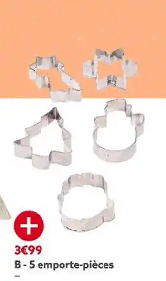 5 emporte-pièces