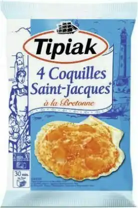 Géant Casino Coquilles Saint Jacques à la bretonne surgelées offre