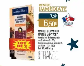 Match Magret de canard maison montfort offre
