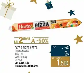 Match Pâte à pizza herta offre