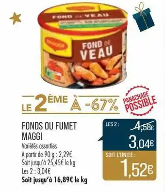 Match Fonds ou fumet maggi offre
