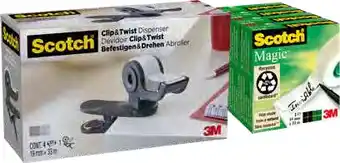 DÉVIDOIR CLIP & TWIST AVEC 4 ROULEAUX MAGIC 33M
