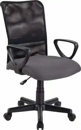 Bureau Vallée FAUTEUIL SAMARA EN MAILLE GRIS ET NOIR offre