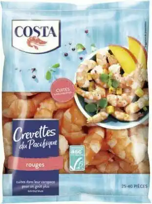 Géant Casino Crevettes du Pacifique rouges cuites surgelées offre