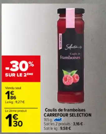Coulis de framboises