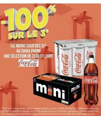 Géant Casino Zero et light coca-cola offre