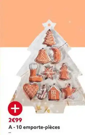 Gifi 10 emporte-pièces offre