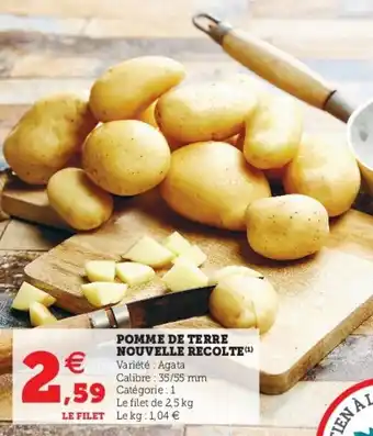 Super U Pomme de Terre Nouvelle Recolte offre