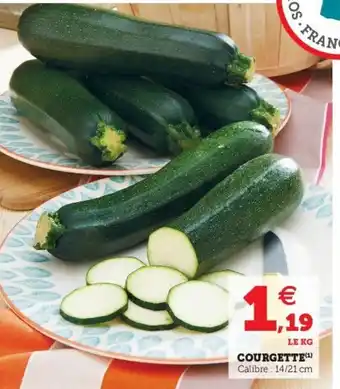 Super U Courgette offre