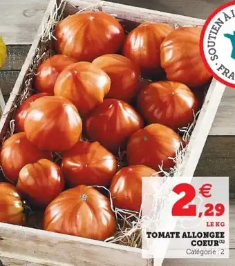 Super U Tomate Allongee Coeur offre
