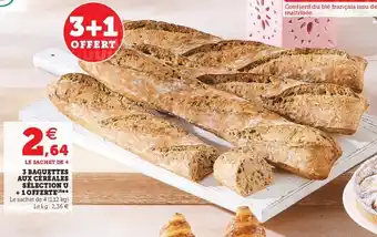 Super U 3 Baguettes aux Céréales Sélection U offre