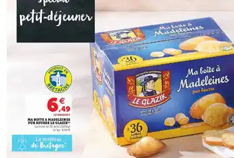 Super U Ma Boite a Madeleines Pur Beurre Le Glazik offre