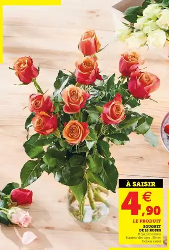 Super U Bouquet de 10 Roses offre