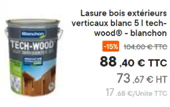 Lasure bois extérieurs