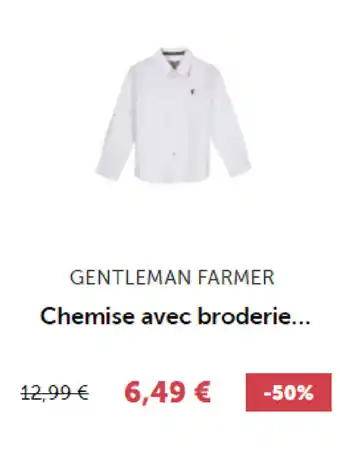 Stokomani Chemise avec broderie offre