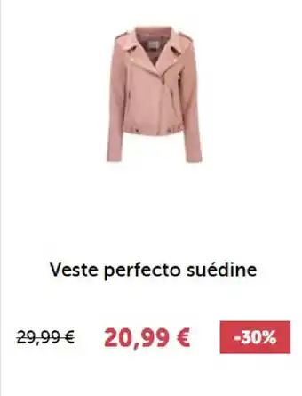 Stokomani Veste perfecto suédine offre