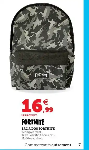 Super U Sac A Dos Fortnite offre