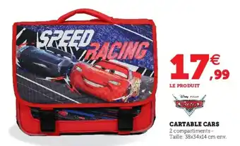 Super U Cartable Cars offre