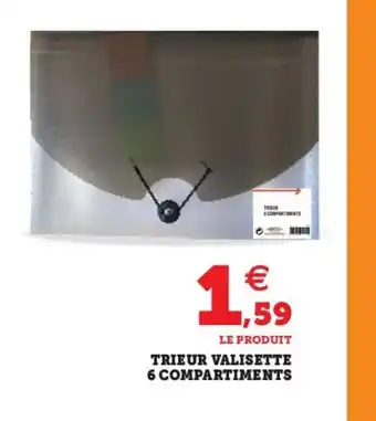 Super U Triuer valisette 6 Compartiments offre