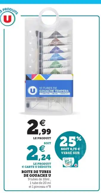 Boite De Tubes De Gouache U