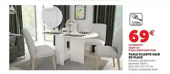 Super U Table Pliante Gain De Place offre