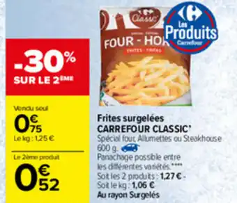 Carrefour Frites surgelées offre