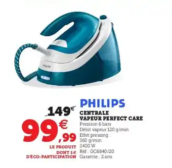 Super U Centrale Vapeur Perfect Care offre
