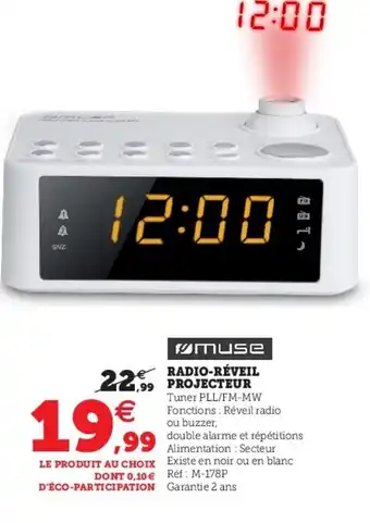 Radio-Reveil Projecteur