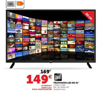 Super U Téléviseur Led HD 32" offre