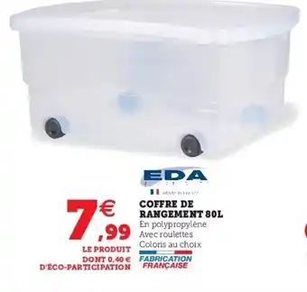Super U Coffre De Rangement 80L offre