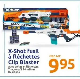 Action X-SHOT Fusil a Fléchettes Clip Blaster offre