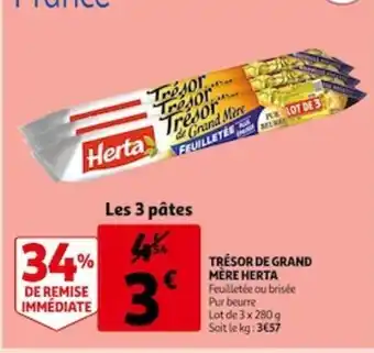 Auchan Tresor de Grand Mere herta offre