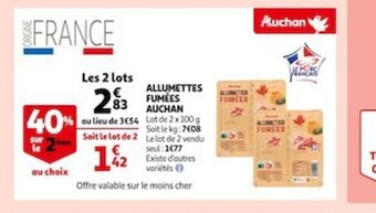 Auchan Allumettes Fumees Auchan offre