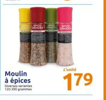 Action Moulin a épices offre