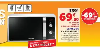 Super U Micro-Ondes 23L offre