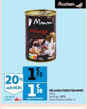 Auchan Melange Forestier MMM offre