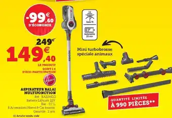 Super U Aspirateur Balai Multifonction offre