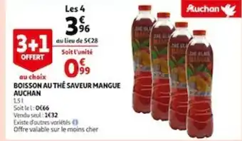 Auchan Boisson Au The Saveur Mangue Auchan offre