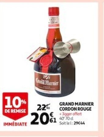 Auchan Grand Marnier Cordon rouge offre