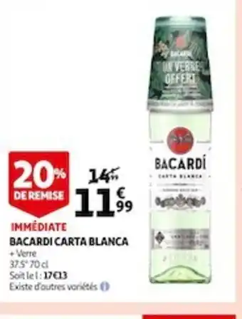Auchan Bacardi Carta Blanca offre